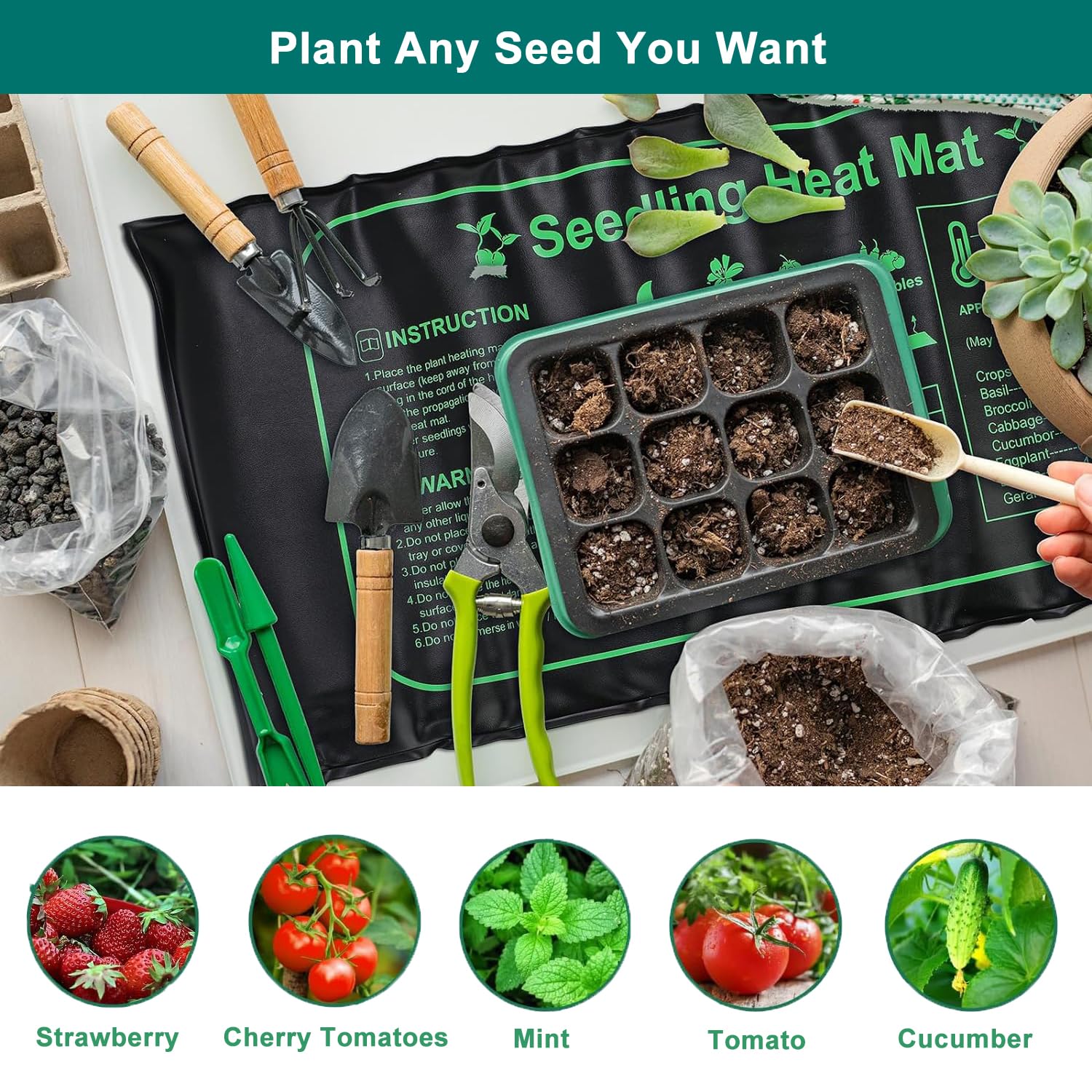 FINEST+ seed starter tray 5-pack ready for efficient batch seed starting