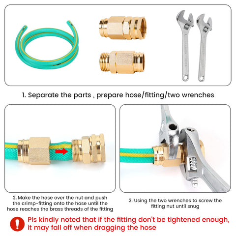 Finest+ aluminum repair kit highlights rust-proof, durable fittings.