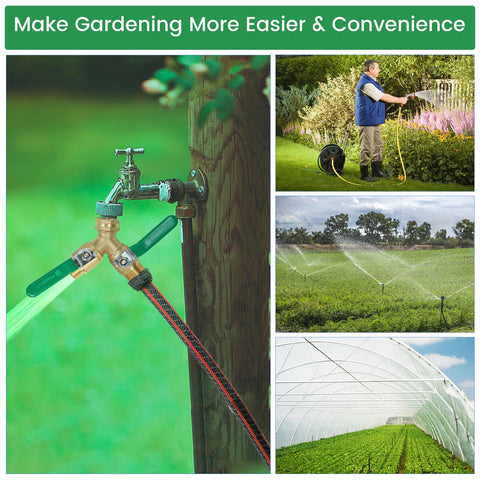 FINEST+ premium brass construction withstands outdoor use and pressure
