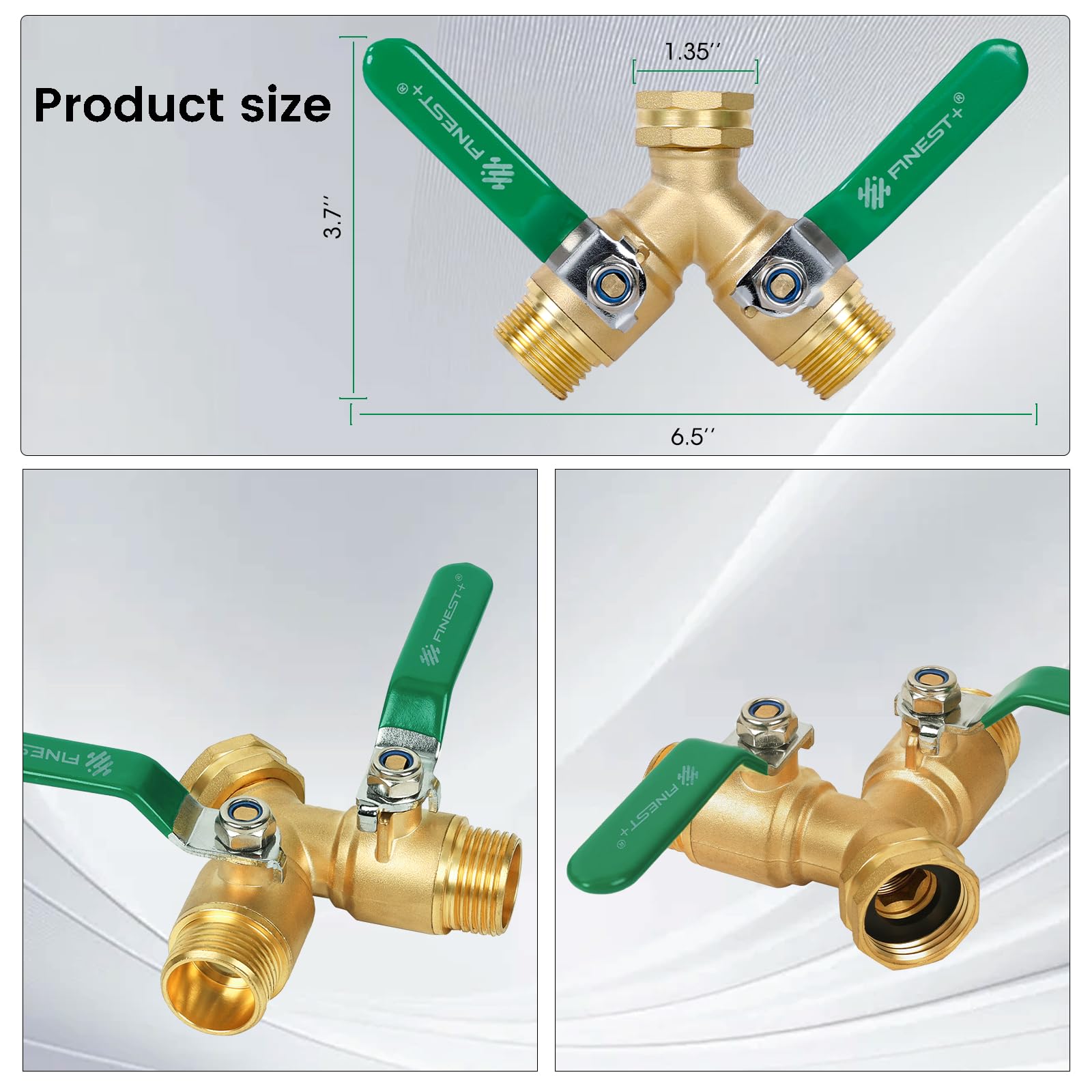FINEST+ full-port splitter delivers higher water flow to each outlet