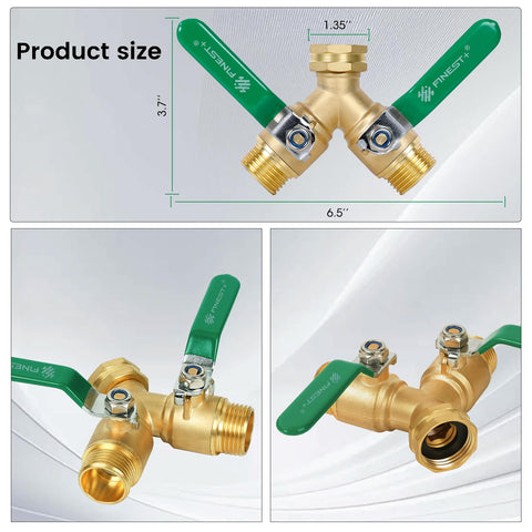 FINEST+ full-port splitter delivers higher water flow to each outlet
