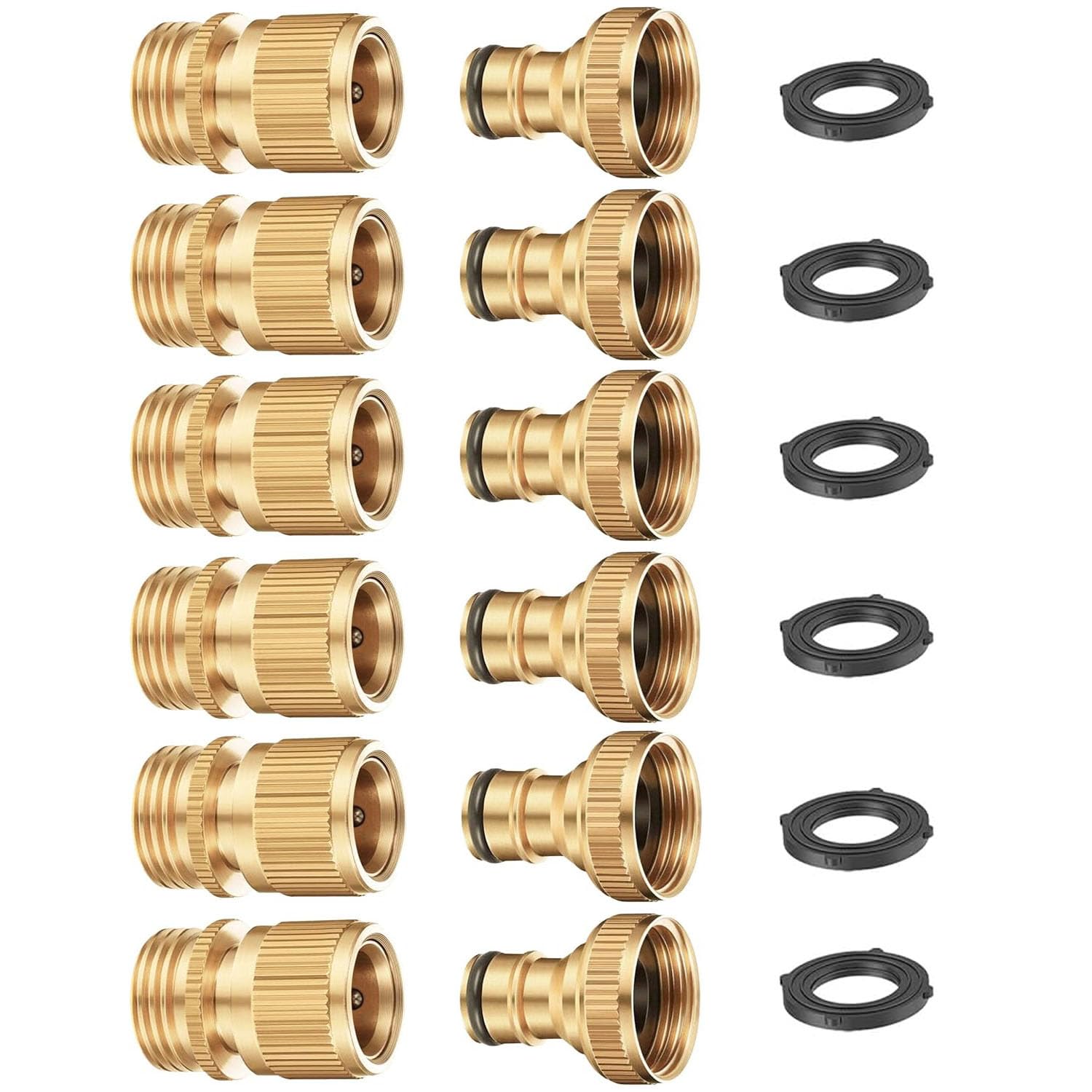FINEST+ garden hose quick connector assembly for instant tool-free connections.