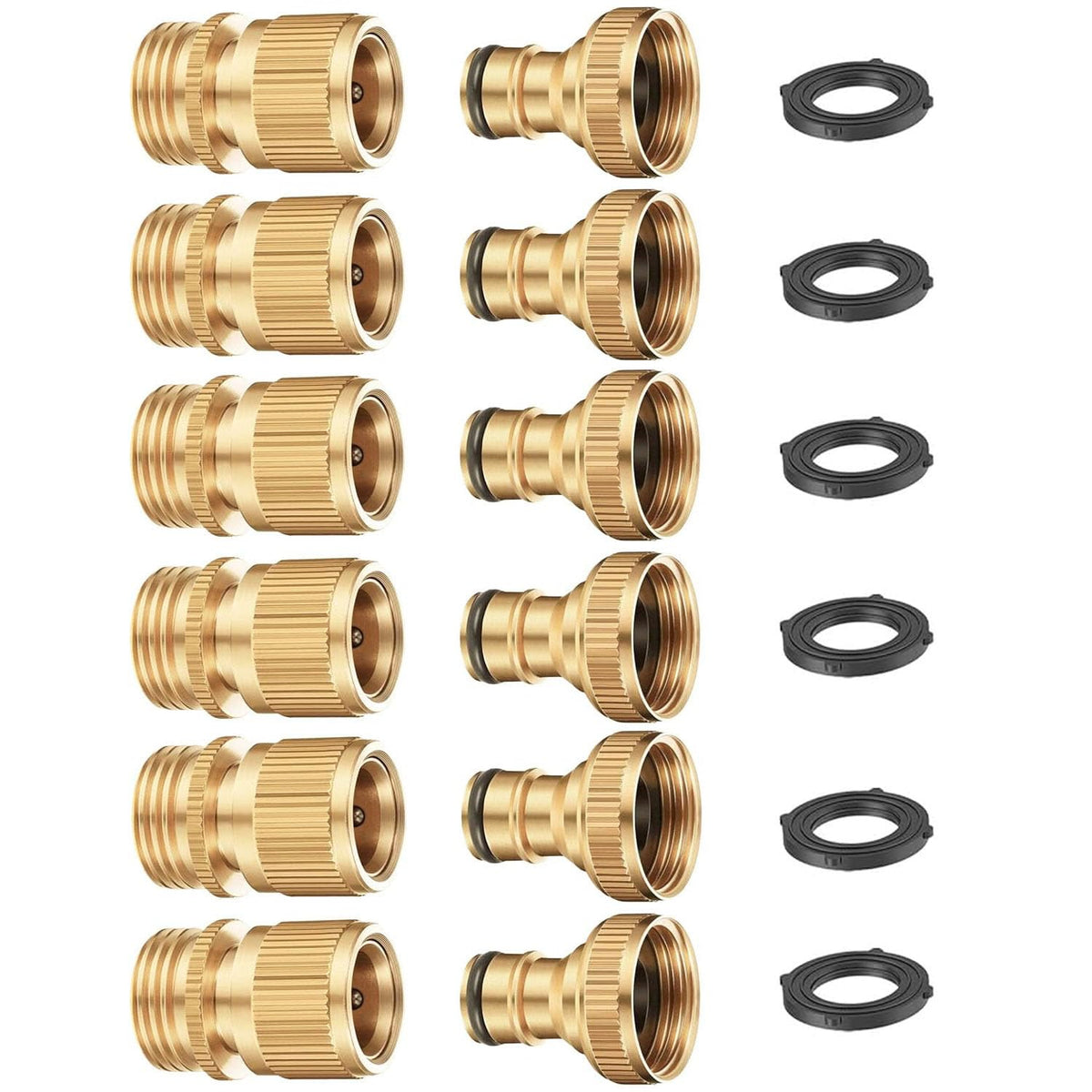 FINEST+ garden hose quick connector assembly for instant tool-free connections.