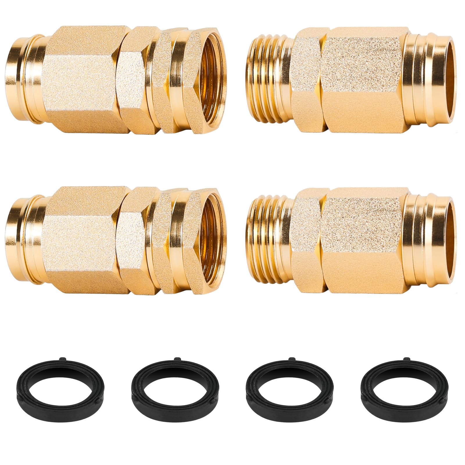 Finest+ hose connector male end enables quick, leak-free hose repairs.