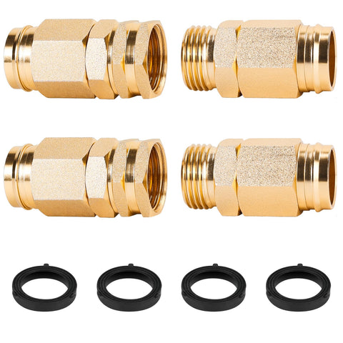 Finest+ hose connector male end enables quick, leak-free hose repairs.