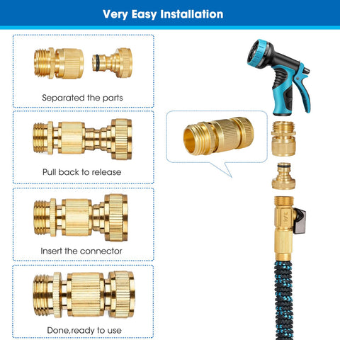 FINEST+ quick-connect snap-lock mechanism enabling fast hose connections.