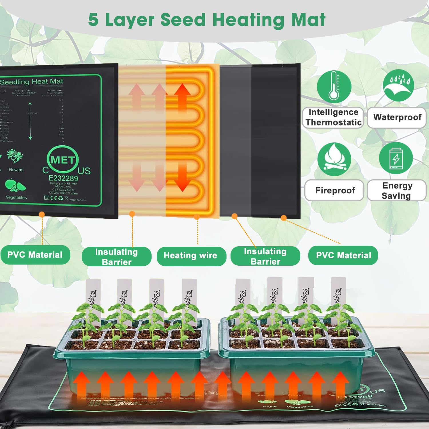 FINEST+ smart controller showing brightness and timer options for seed care