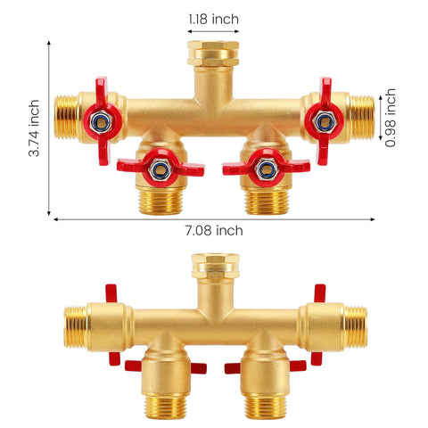FINEST+ standard 3/4 inch connection fits most outdoor spigots and hoses.