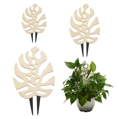 FingerInspire Monstera leaf wood trellis style 1 supports climbing vines with stylish display