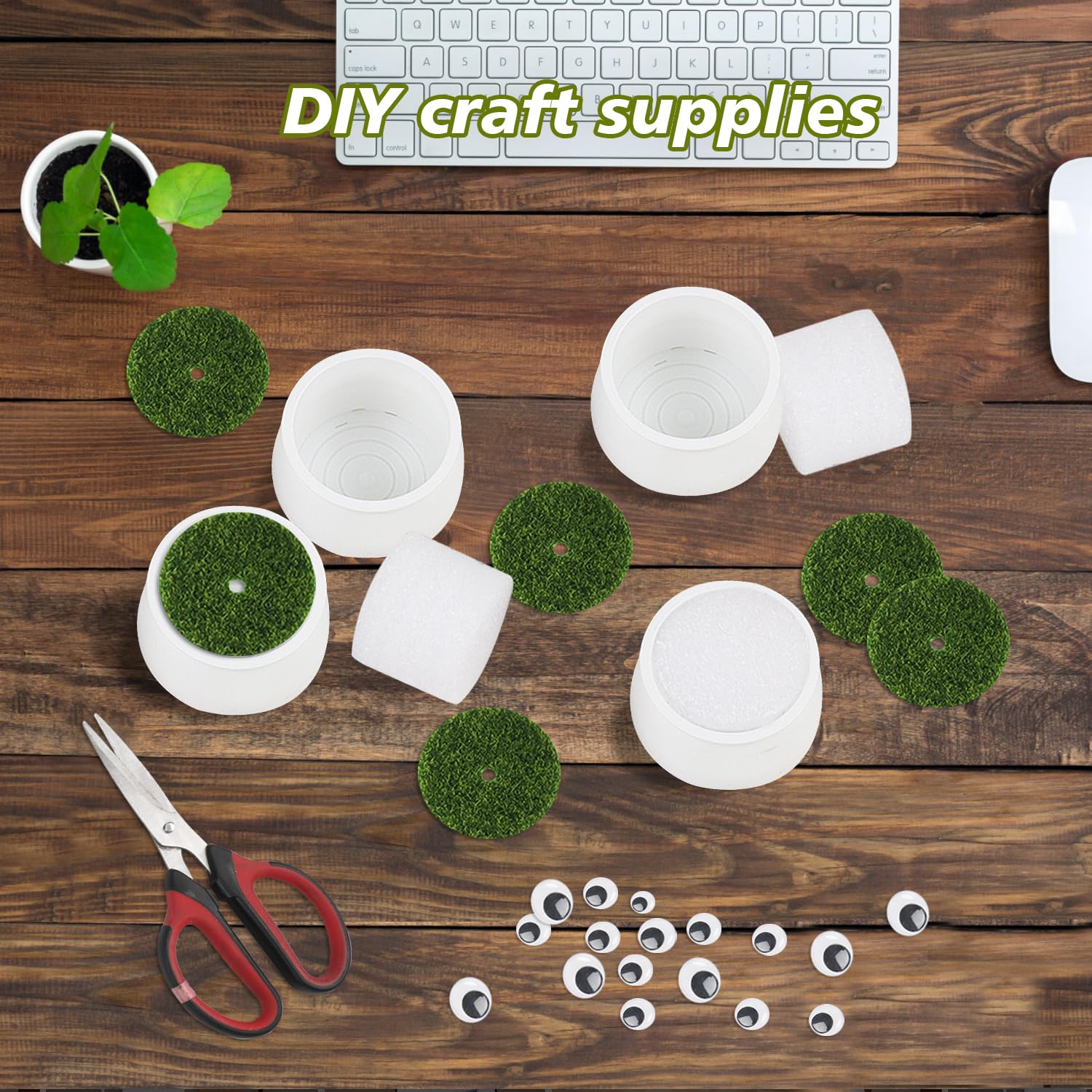 FINGOOO crochet-friendly pots ideal for crochet flowers and accessories.