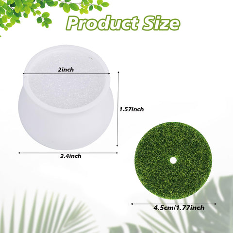 FINGOOO round green lawn adds realistic texture to crafts.