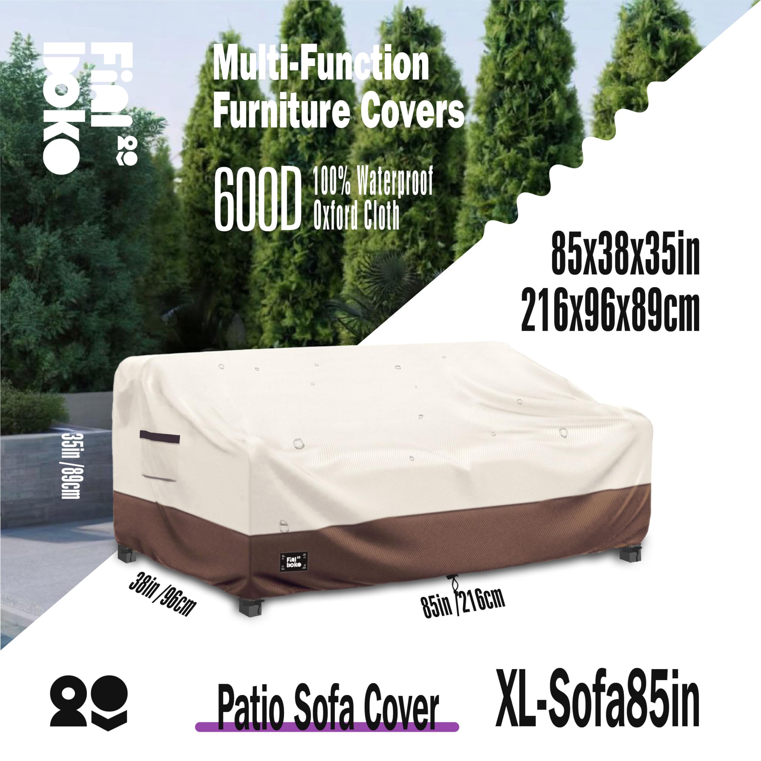 Finiboko cover showing heavy-duty 600D Oxford fabric protection