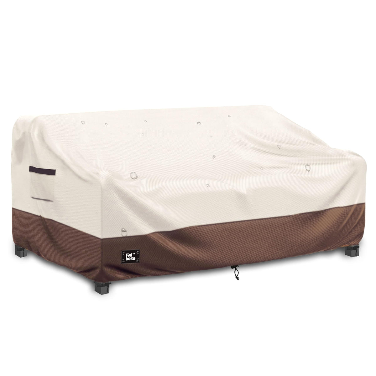 Finiboko 3-seater couch cover protecting an outdoor sofa up to 85x38x35 inches