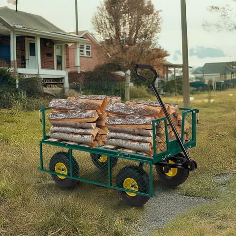 Finnhomy cart rotatable 180-degree handle for easy pulling.