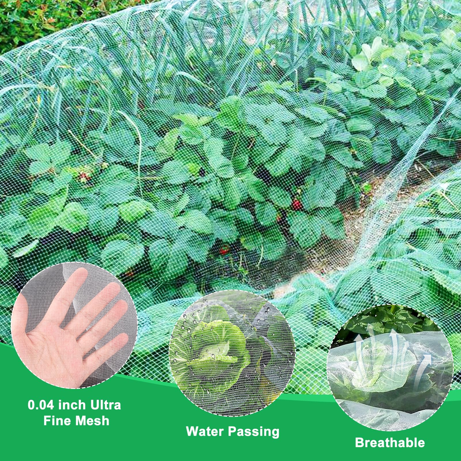 Fippy blueberry netting provides focused protection for berries from birds and rabbits.