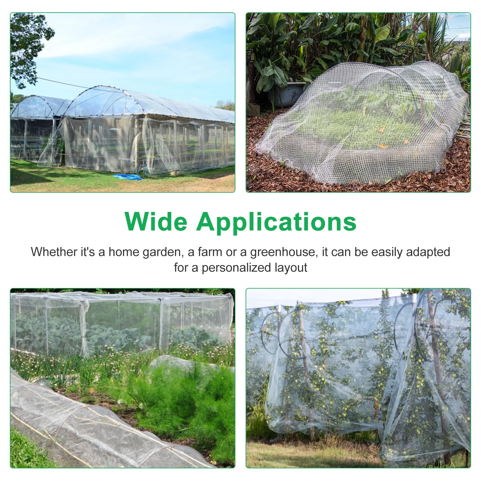 Fippy easy-cut garden netting offers flexible sizing for any bed.