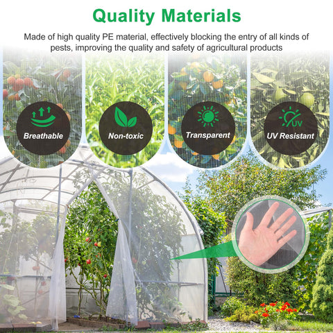 Fippy garden mesh netting for fruit trees blocks pests while preserving sunlight.