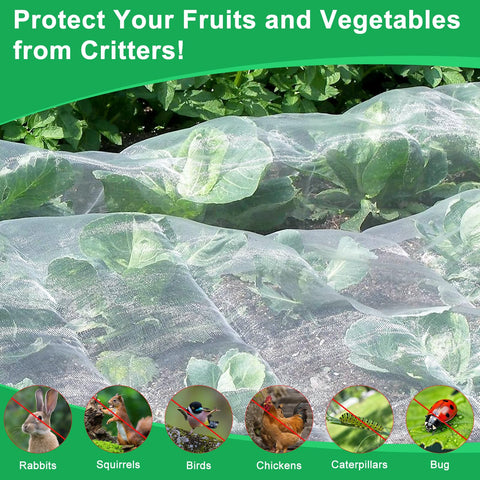 Fippy mesh design allows irrigation water to pass through the netting