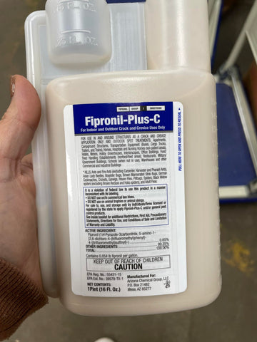 Fipronil Plus C 21 gallons coverage highlights high-volume pest control ready for large areas.