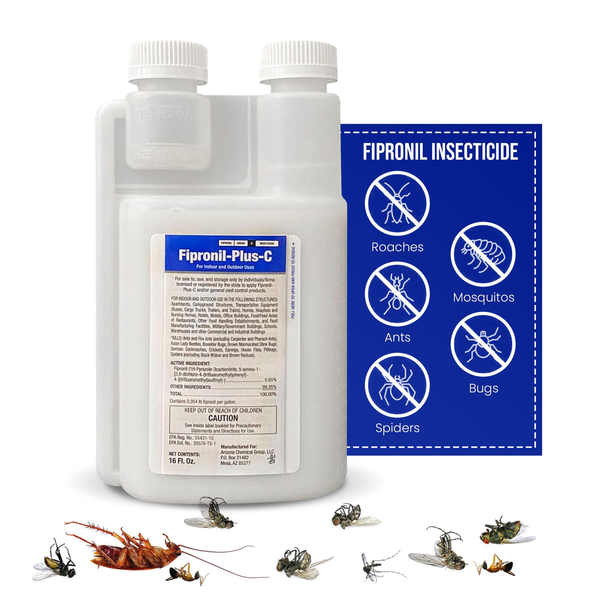 Fipronil Plus C bottle pour enables quick, mess-free mixing for DIY pest control.