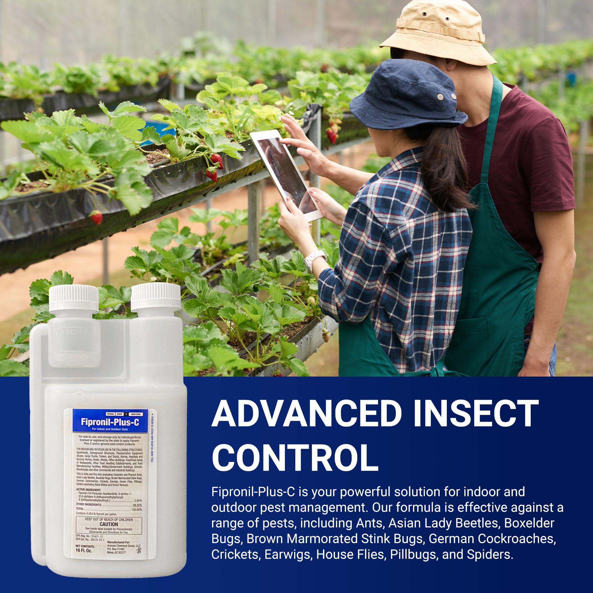 Fipronil Plus C mix-ready solution demonstrates broad indoor use.
