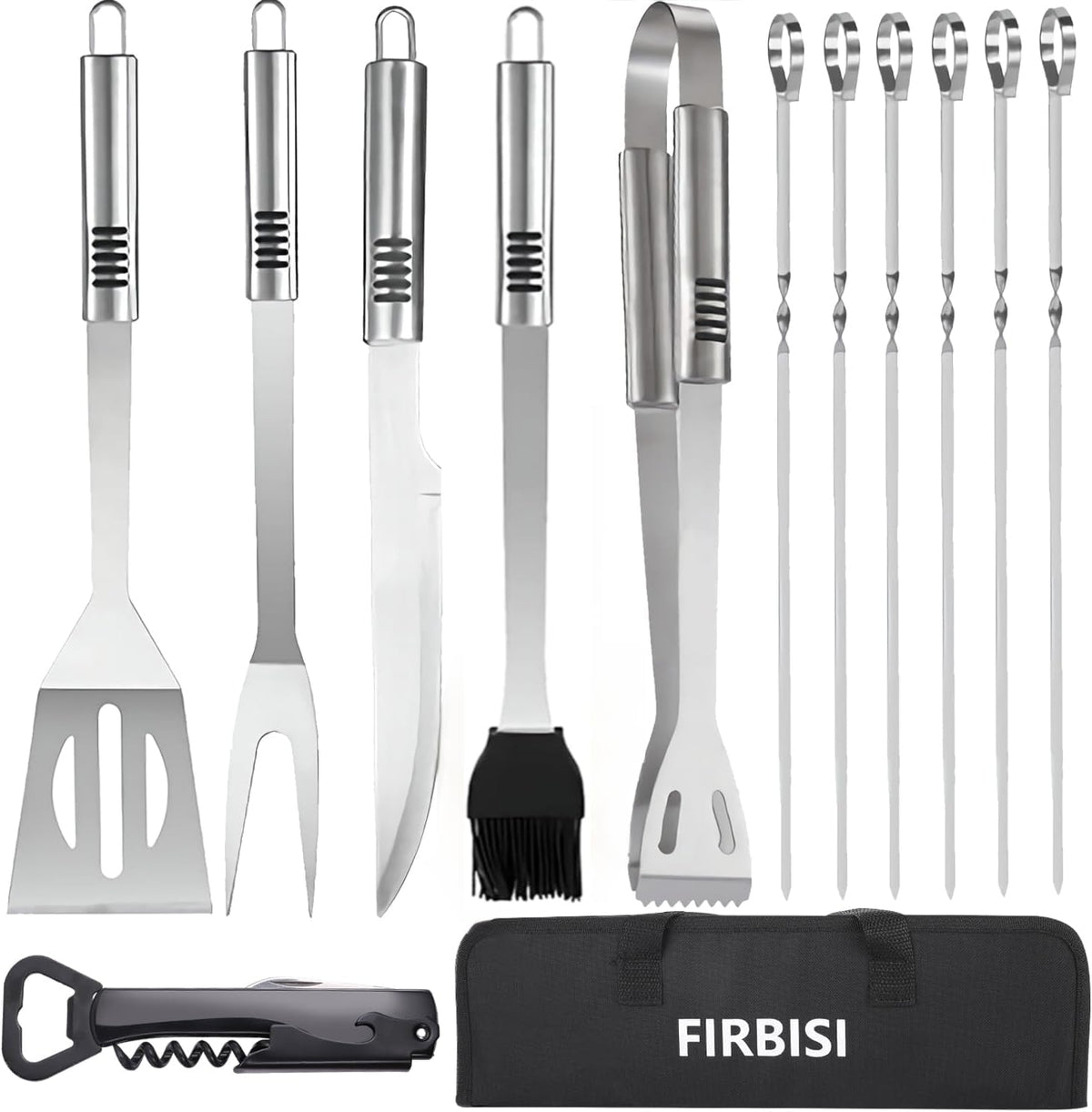 FIRBISI 14-inch tong tool for precise flipping and control