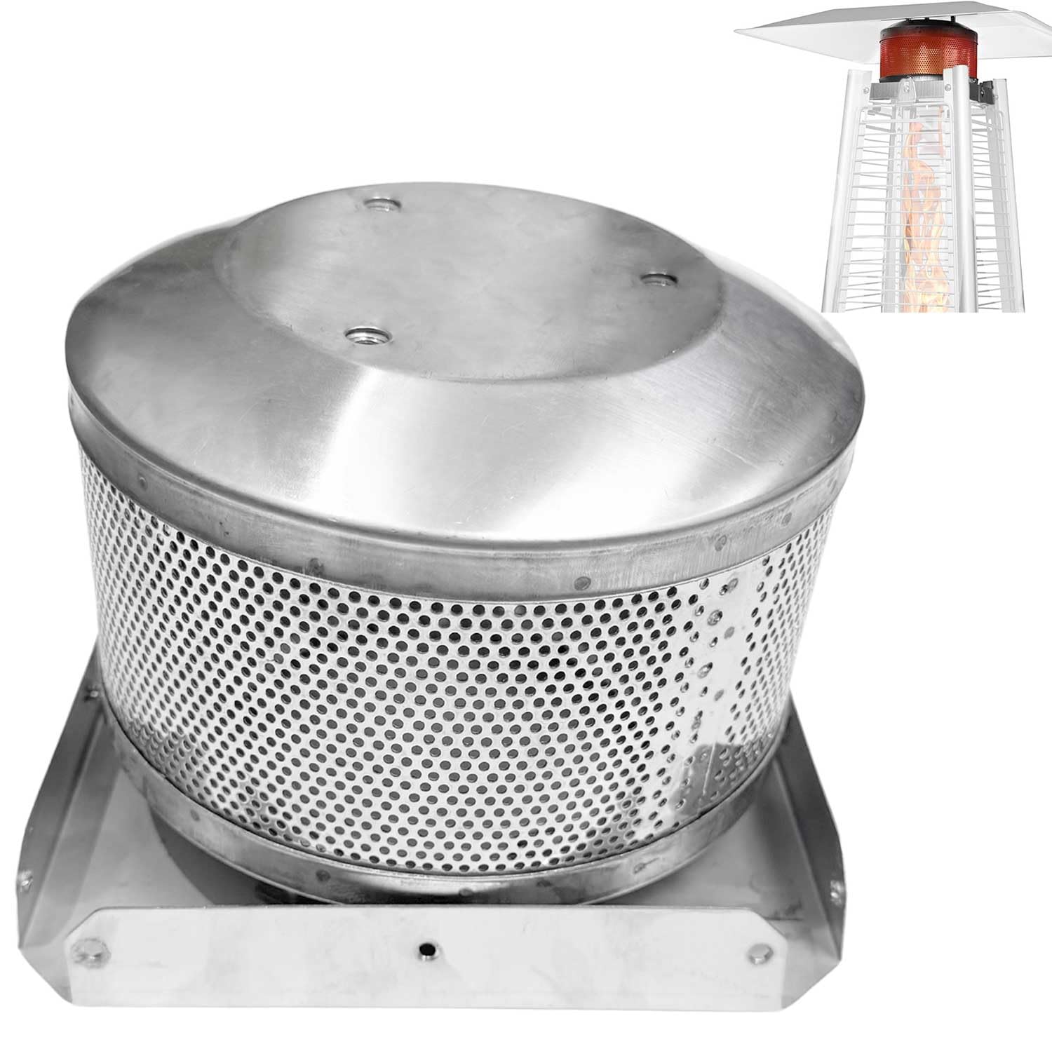 Firdnyohs emitter screen base for 7-inch pyramid heater ensures stable heat.