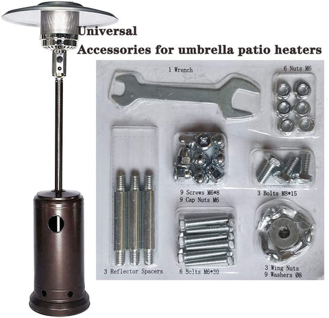 Firdnyohs reflector spacers help maintain heat distribution for umbrella heaters