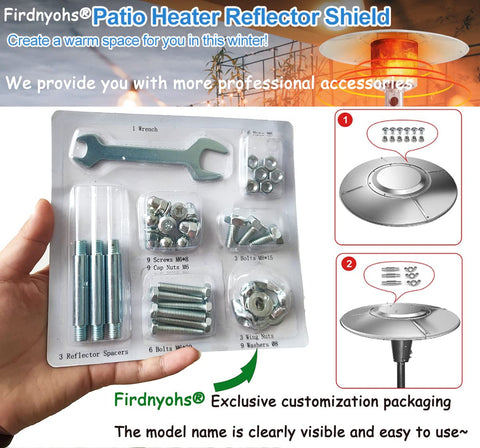 Firdnyohs patio heater wrench included for quick on site tightening