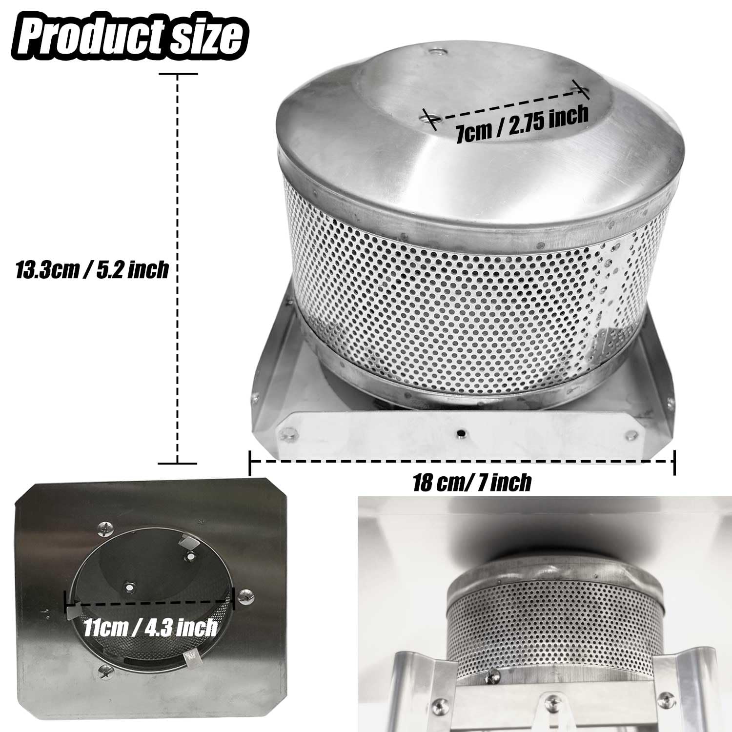 Firdnyohs stainless-steel burning mesh offers durable, corrosion-resistant performance.