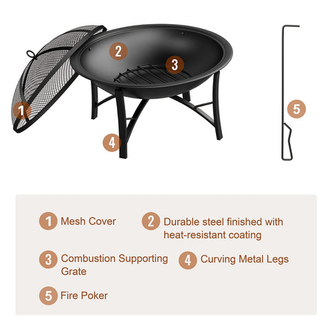 Fire Beauty compact design is easy to transport for camping