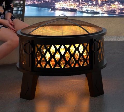 Fire Beauty elevated base helps protect surfaces during use.