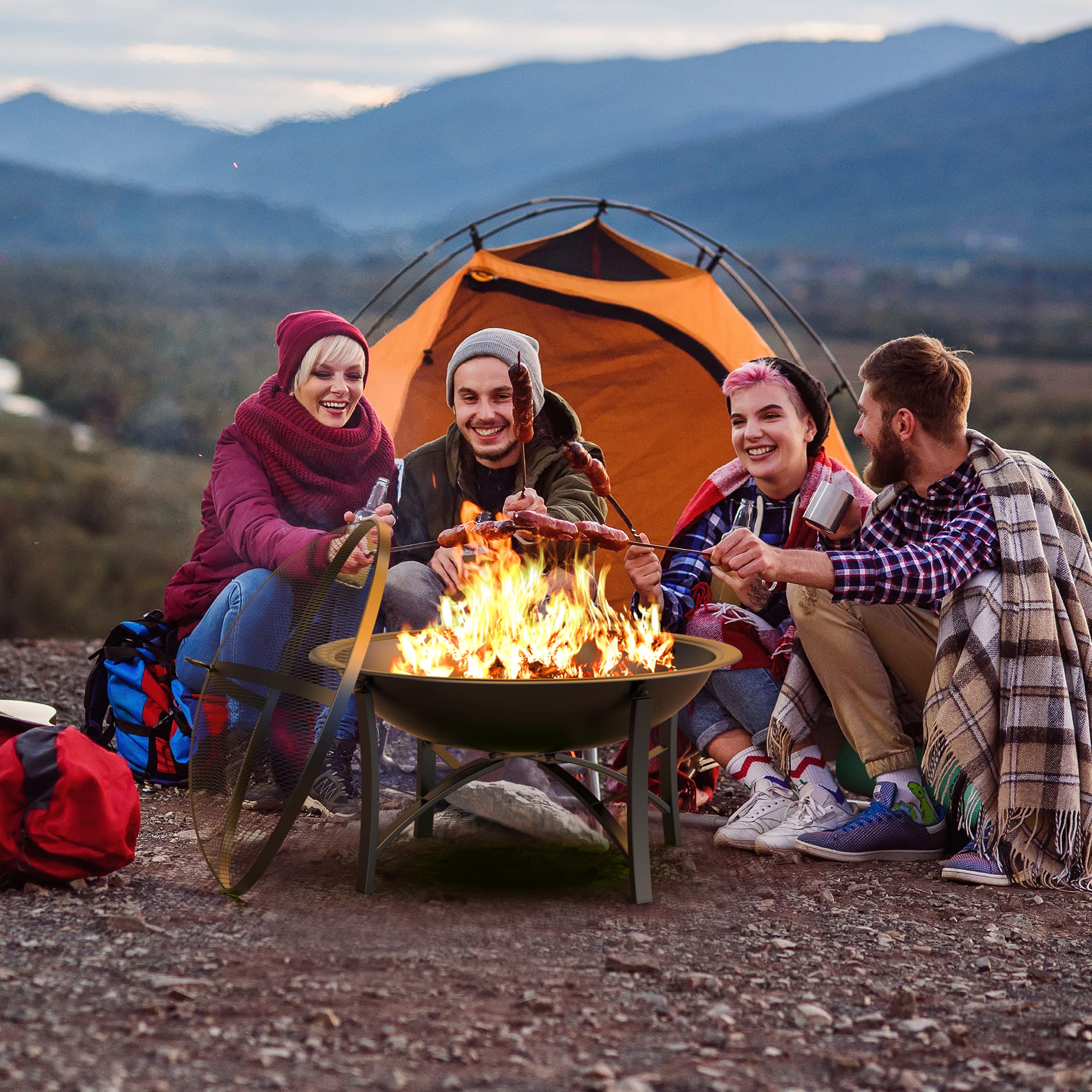 Fire Beauty log grate improves airflow for steady flames
