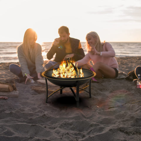 Fire Beauty poker tool for safe, easy flame management