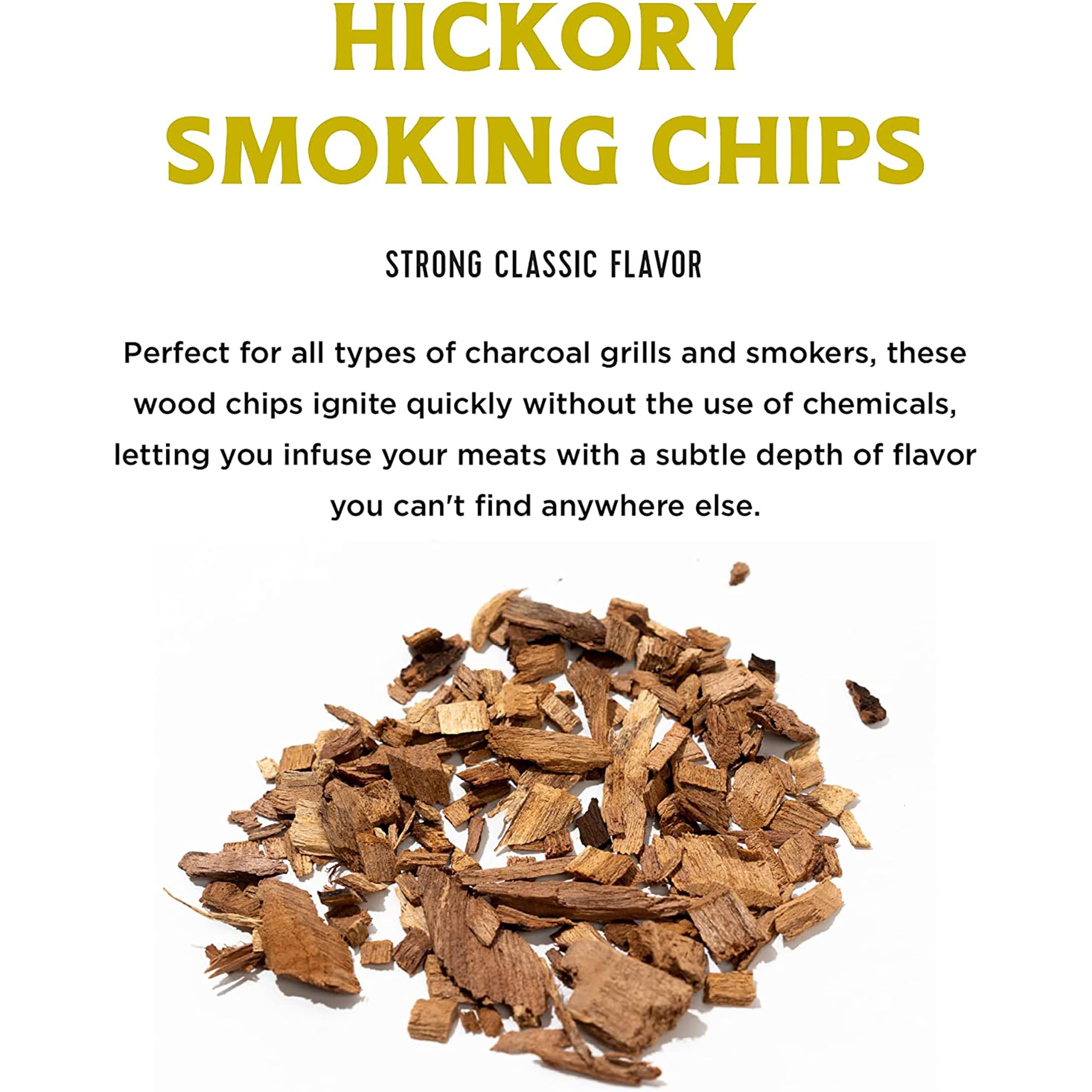 Fire & Flavor hickory wood chips soaking action to boost infusion.