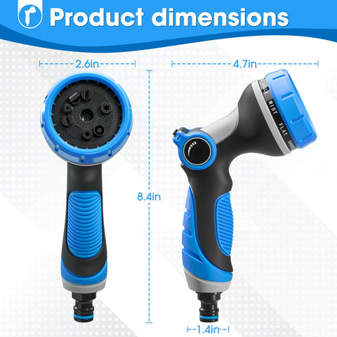 Fire Frog nozzle used for car washing and pet showering tasks.