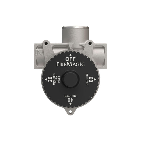 Fire Magic 1-hour shutoff timer front view shows rugged outdoor-ready design.