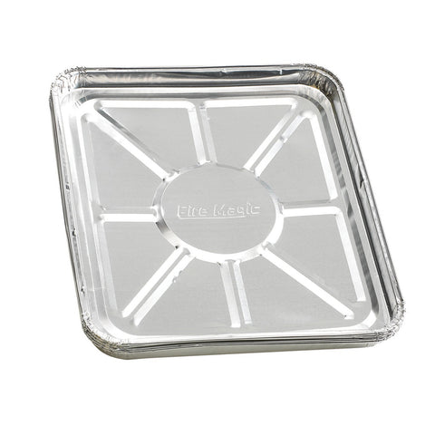 Fire Magic disposable drip tray liner for BBQ grills, 4-pack, helps minimize grease mess and simplify cleanup.