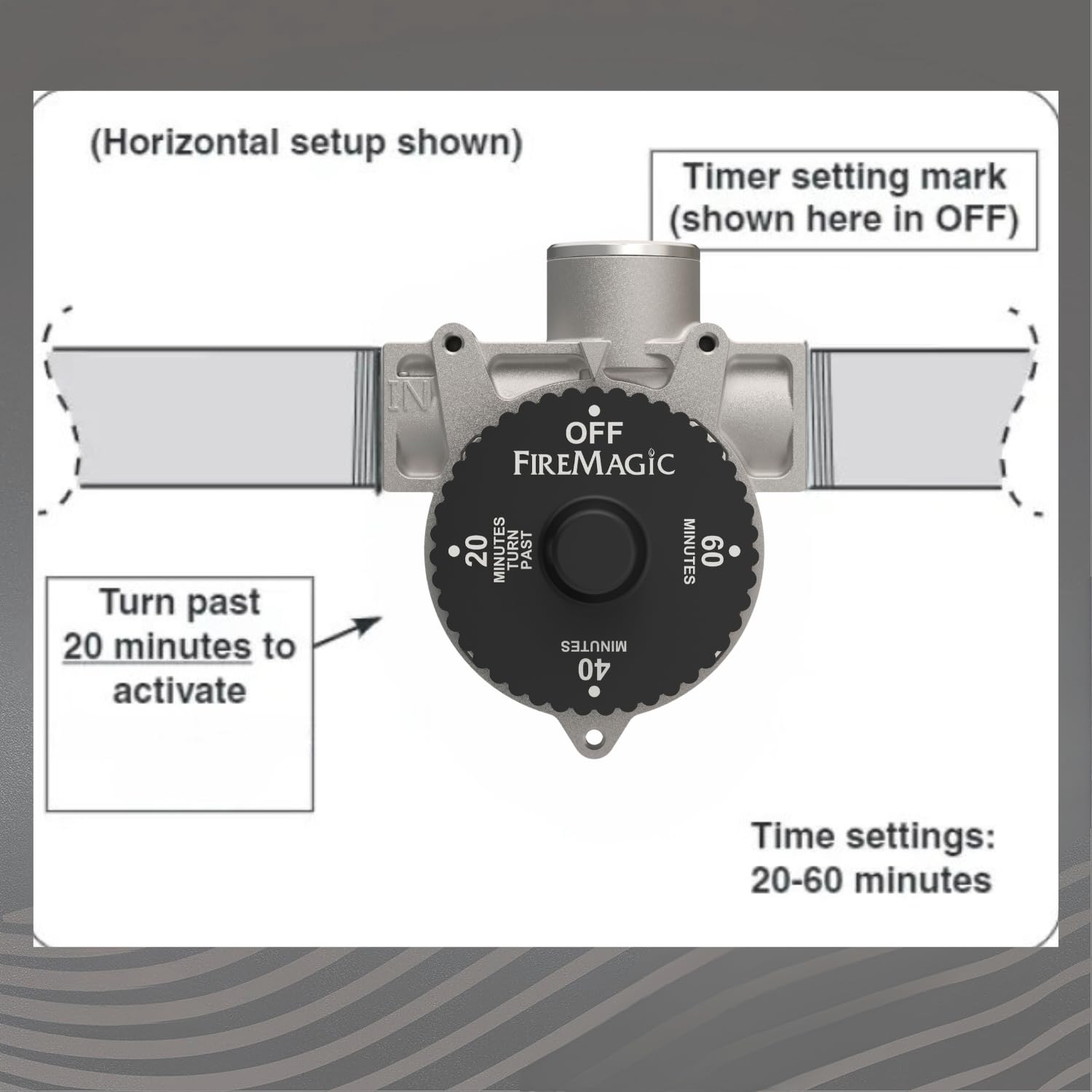 Fire Magic outdoor grilling setup demonstrates practical timer use.