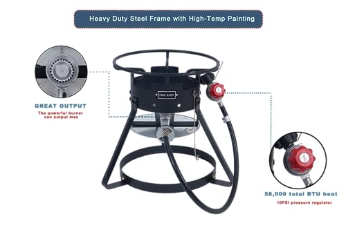 Fire Riot steel frame setup providing sturdy outdoor support
