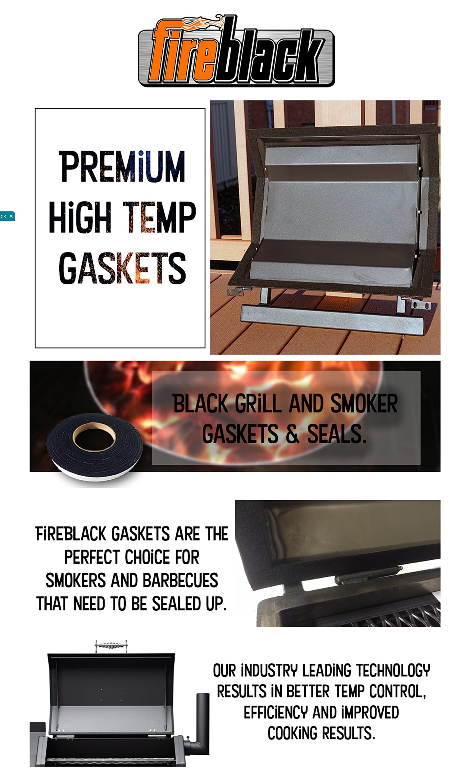 FireBlack heat-resistant gasket roll designed for long-lasting use