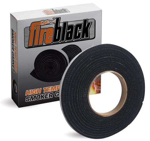 FireBlack hi-temp smoker gasket 15ft demonstrates durable heat seal