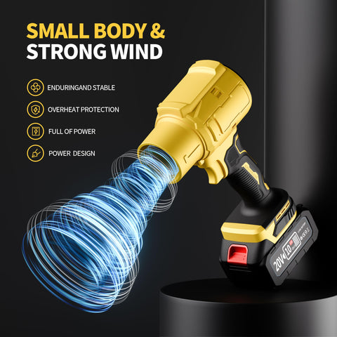 Firehelp adjustable power switch enables precise air flow for different tasks.