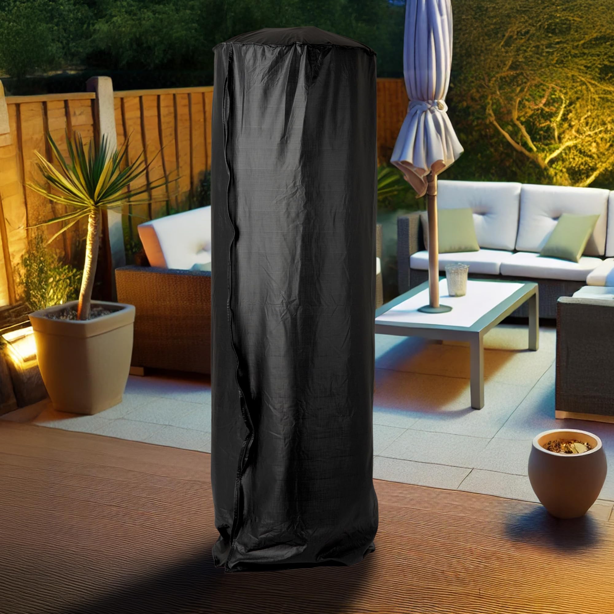 Fire Sense heavy-duty construction withstands outdoor conditions over seasons.