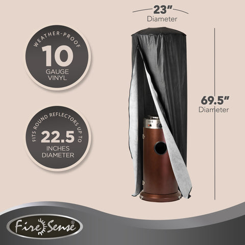 Fire Sense 10-gauge outdoor vinyl exterior guards against rain and sun.