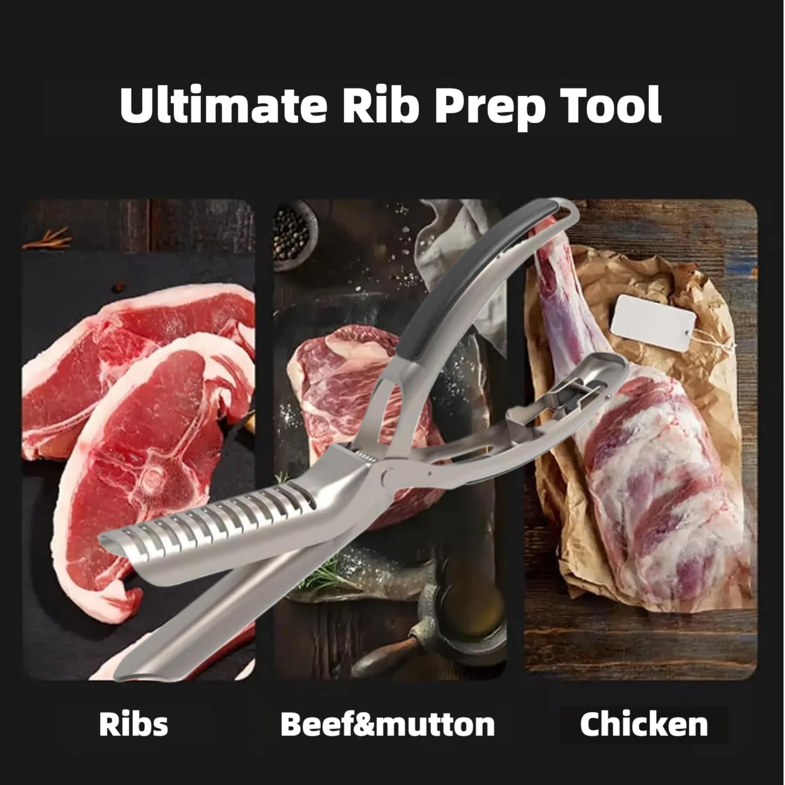 FirFiltr Rib Prep Tool Pro dishwasher-safe design for easy cleanup after BBQ.