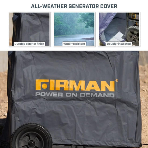 Firman 1009 secure pull cord ensures a snug fit against gusts.
