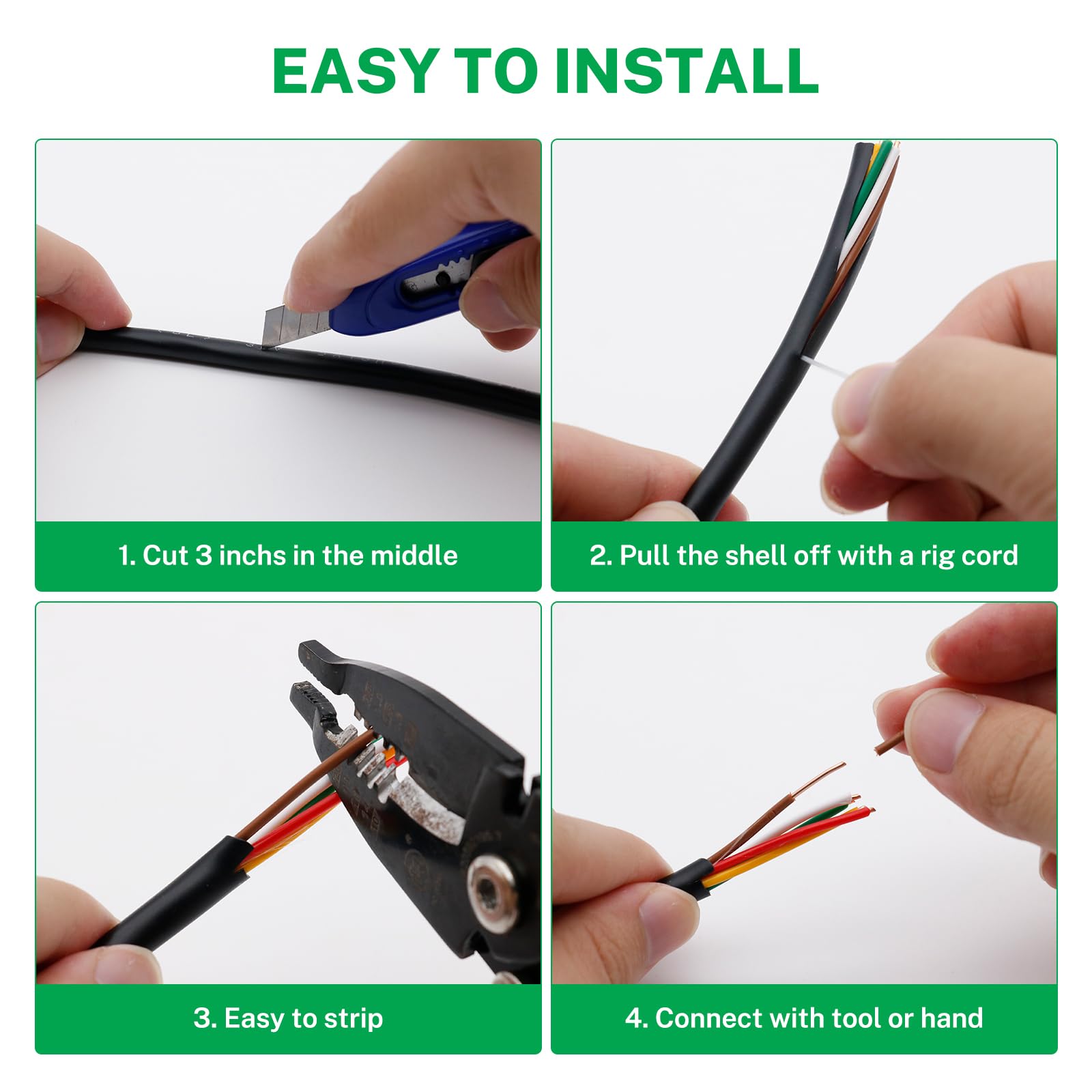 FIRMERST low voltage sprinkler wire for 30V or less systems.
