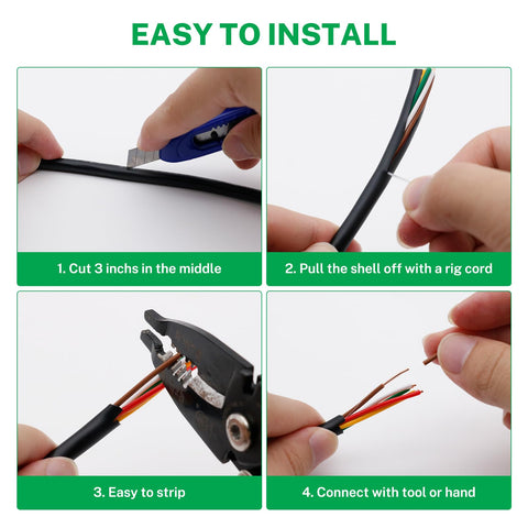 FIRMERST low voltage sprinkler wire for 30V or less systems.