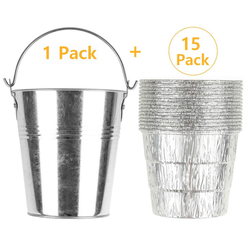 Firsgrill 15-pack liners designed for easy disposal and clean bucket maintenance.